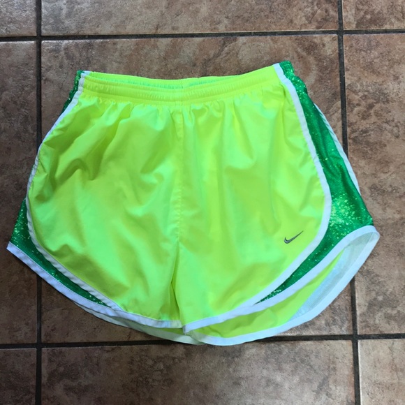 yellow nike shorts womens
